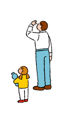 親子のイラスト