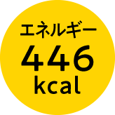 エネルギー446kcal